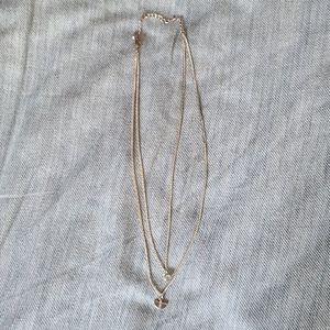 Rose Gold Double Strand Necklace